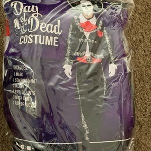 Man Adult Large Day of the Dead Halloween or Cosplay Costume Men New